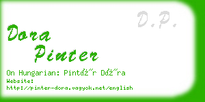 dora pinter business card